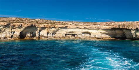 Famous Sea Caves Near Ayia Napa Stock Image Image Of Stone Water
