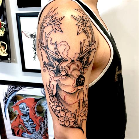 Discover 76 Neo Traditional Deer Tattoo Incdgdbentre