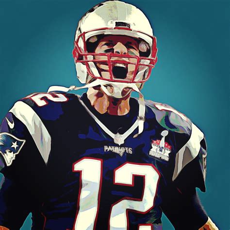 Tom Brady New England Patriots Painting By Artista Fratta Pixels
