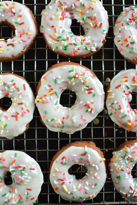 Cake Donuts With Vanilla Glaze — Sprinkled With Jules