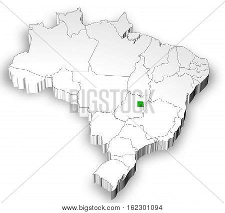 Brazilian Map States Image Photo Free Trial Bigstock