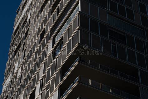 Facade Of A Modern Building Glass Windows Skyscrapers High Rise