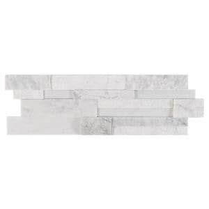 Msi Arctic White Ledger Panel In X In Natural Marble Wall Tile