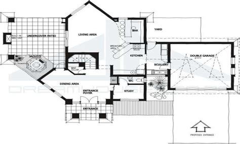 There's even a cave space, which is made from large stones and looks like an actual cave. Very Modern House Plans Modern House Floor Plans, modern ...