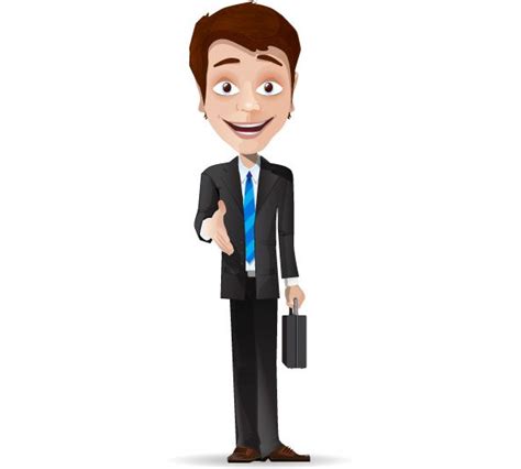 Free Businessman Vector Character Vector Characters Business Man