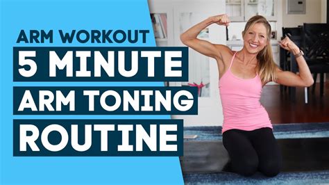Arm Workout Without Weights At Home 5 Minute Arm Toning Routine Youtube