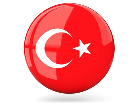 Author of flags and arms across the. Glossy round icon. Illustration of flag of Turkey