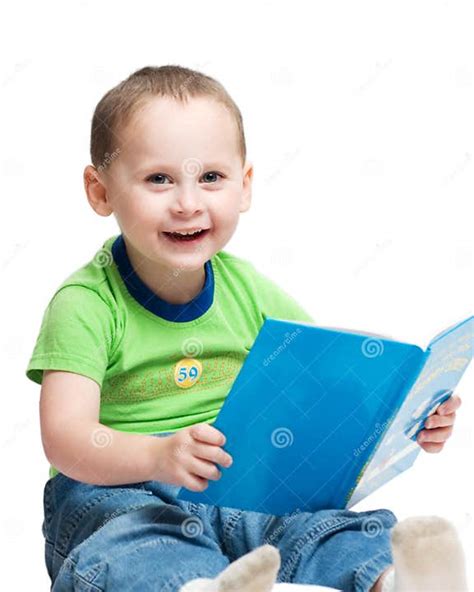 Boy Reading A Book Stock Photo Image Of Book Page Child 1864170