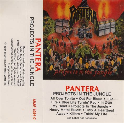 Pantera Projects In The Jungle 1984 Cassette Discogs