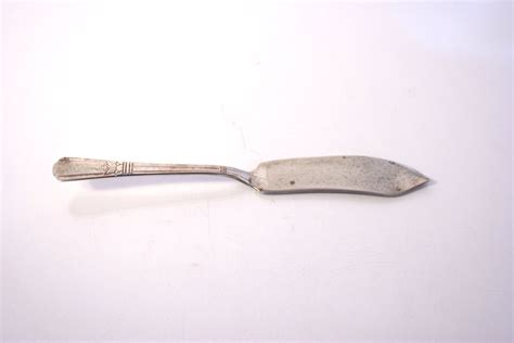 1939 International Silver Flat Handle Master Butter Knife Court