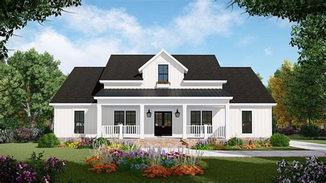 Hpg 2107 1 Oak Hill Modern Farmhouse Plans Country Style House