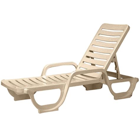 Plastic resin chaise lounges also have companion chairs, tables, and bar stools so you can complete your poolside project with matching and fashionable outdoor furniture. 15 Best Ideas of Resin Chaise Lounges