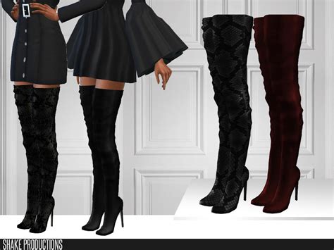 The Sims Resource Shakeproductions 450 Leather Boots