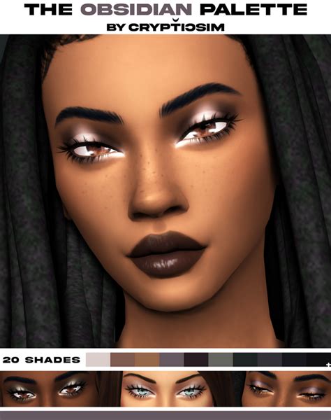 The Obsidian Palette Crypticsim On Patreon Sims 4 Piercings Sims
