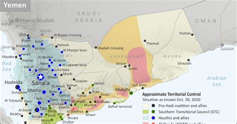 Yemen Control Map And Report October 2020 Political Geography Now