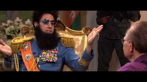 He plays the fictional arab dictator admiral the movie is constantly pushing the boundaries of the ridiculous and good taste. The Dictator Movie Official TV Spot - Now In Theaters ...