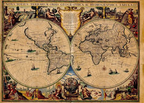 Ancient World Maps World Map 17th Century