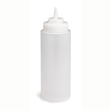 32 Oz Wide Mouth Clear Squeeze Bottle Rushs Kitchen