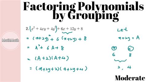 Polynomials How To Factoring Polynomials By Grouping Moderate Level