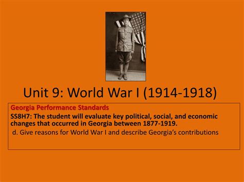 Ppt Unit 9 World War I 1914 1918 Powerpoint Presentation Free