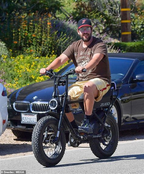Adam Sandler Steps Out Solo And Takes A Ride On A Zugo Electric Bike In