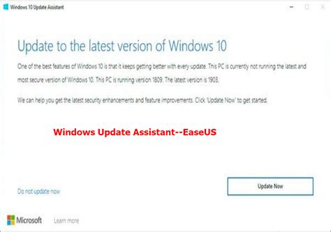 What Is Windows Update Assistant Everything You Need To Know Easeus