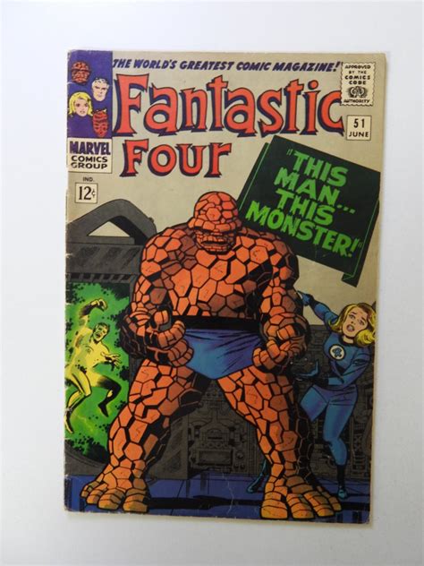 Fantastic Four 51 1966 Vgfn Condition Comic Books Silver Age