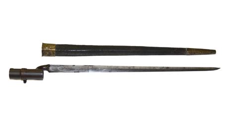 British Pattern 1853 Three Band Enfield Socket Bayonet With Original