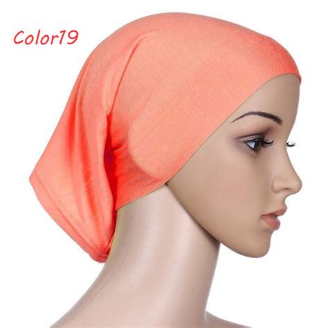 💰cumpără Stretchble Muslim Inner Hijab Caps Islamic Underscarf Beautiful New Soft Hats Ieftin
