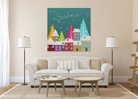 9 Christmas Art Ideas Bring Festivity Home Wall Art Prints