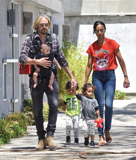zoe saldana and marco perego stroll with sons in la daily mail online
