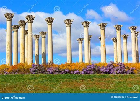 National Capitol Columns At Sunset Stock Photo Image Of Travel