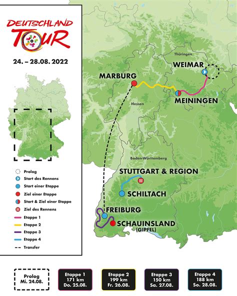 Tour dAllemagne Deutschland Tour parcours et profils des étapes Videos de cyclisme