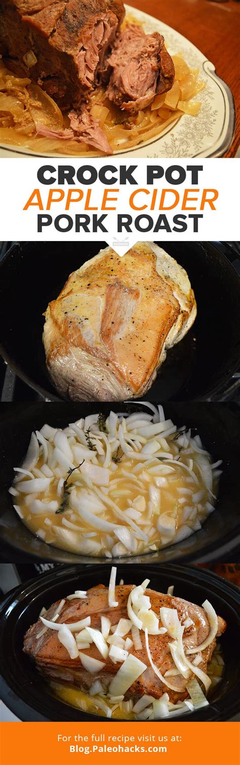 Slice ribs into serving pieces and put in crock pot. Crock Pot Apple Cider Pork Roast | Recipe | Food recipes ...