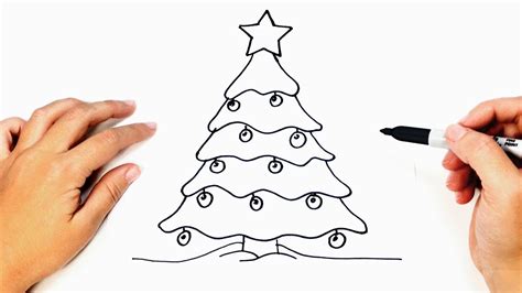 Tutorial con foto e spiegazioni per imparare come cucire una federa per cuscino da letto con chiusura a busta. How To Draw A Simple Christmas Tree / Christmas Tree ...