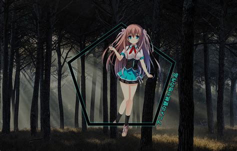 Wallpaper Forest Girl Anime Figure Anime Madskillz Images For