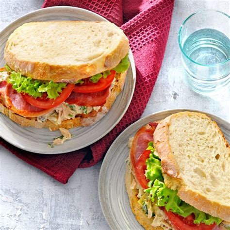 Tuna Club Sandwich Savory