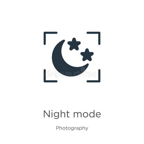 Night Mode Icon Vector Trendy Flat Night Mode Icon From Photography