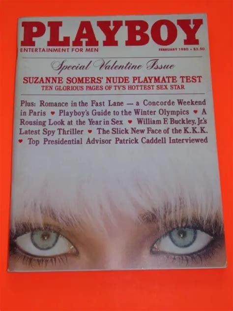 Playboy Magazine Feb Suzanne Somers Nude Playmate Test Attached