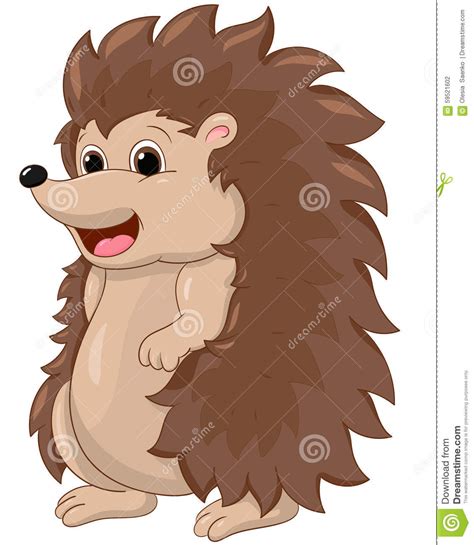 Cute Hedgehog Stock Vector Illustration Of Happy Children 59521602