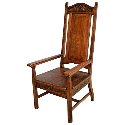 Mission Arts And Crafts Arm Chair Solid Tiger Oak Antique Etsy
