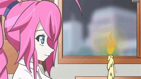 1333016 Safe Artistachaoticdotstar Pinkie Pie Human G4 Animated Anime Blowing Candle
