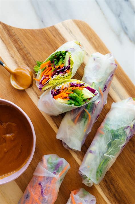 Fresh Spring Rolls With Peanut Sauce Cookie And Kate