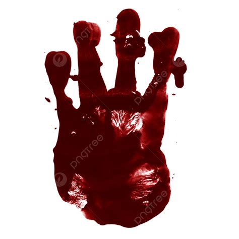Blood Killing Handprint Bloodstain Bloodstain Blood Handprint Png