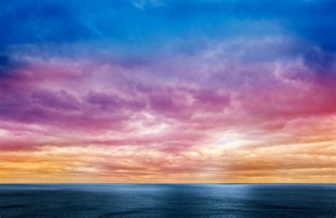 Free Photo Rainbow Clouds Angle Seascape Picture Free Download