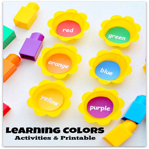 Learning Colors Activities And Printable