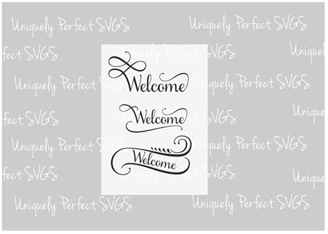 Welcome Samantha Font Home Sign Svg Reverse Canvas Cutting File