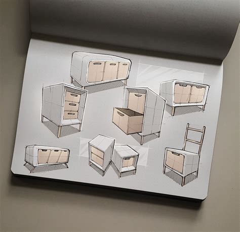 Sketchbook 2016 Part 1 On Behance Furniture Design Sketches
