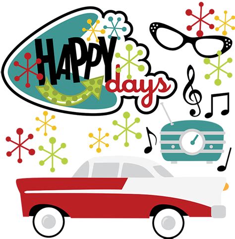 Happy Days Svg 50s Svg 50s Clipart 50s Clip Art