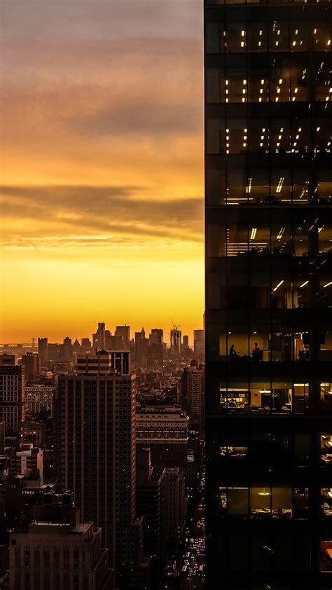 2160x3840 Skyscrapers Building Sunset Sony Xperia Xxzz5 Premium